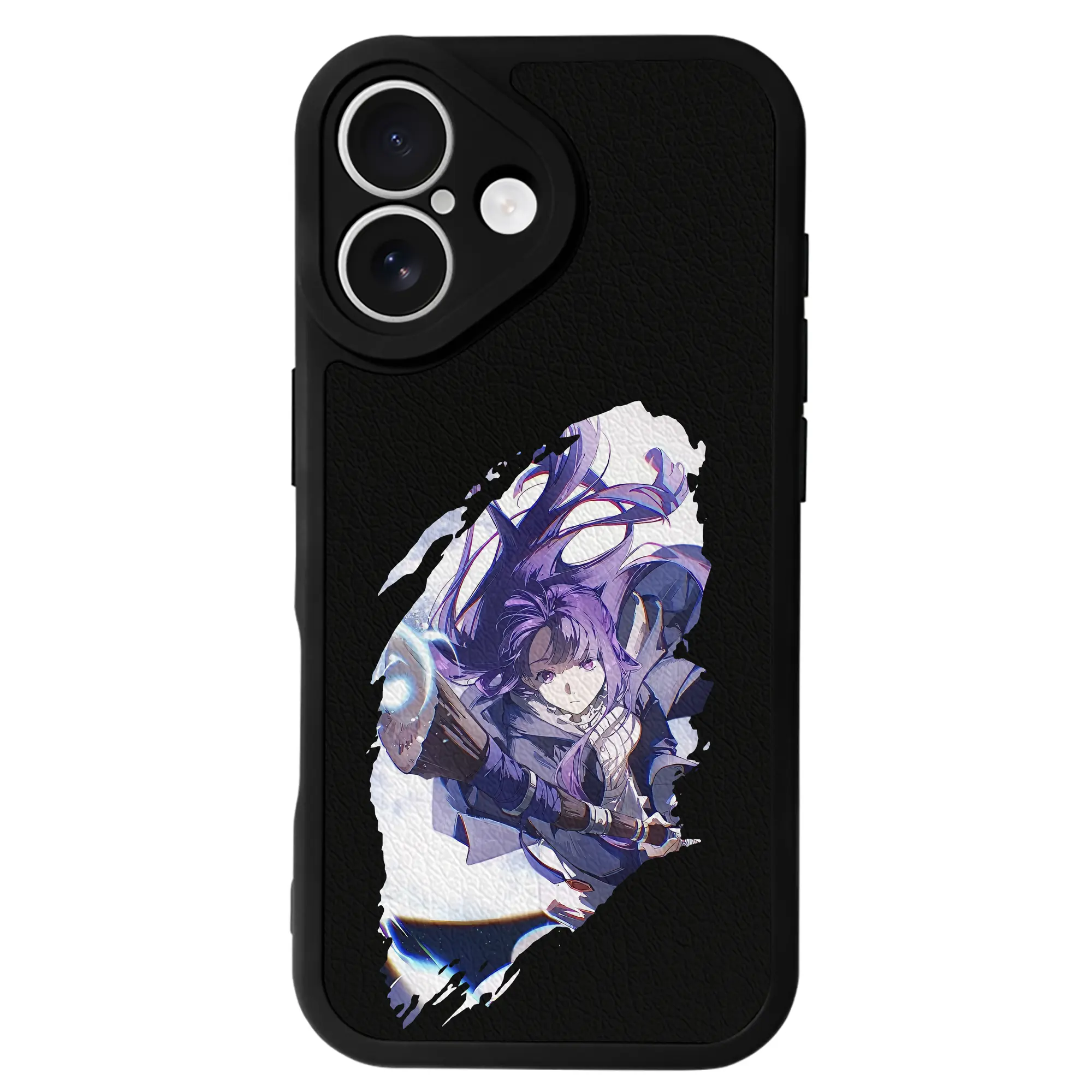 葬送のフリーレン（Frieren） グッズ,フェルン（Fern） - IPhone 16シリーズ対応 ・ シリコンスマホケース ・ レザー調 ・ 高精度フィット ・ 耐衝撃 ・ ワイヤレス充電対応 ・ 精密カット